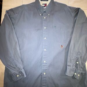 Tommy Hilfiger Blue Button-Down Shirt
